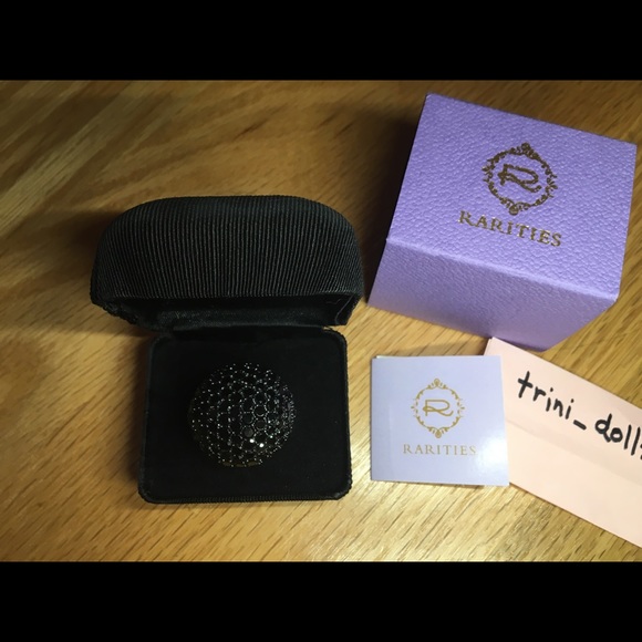 RARITIES Carol Brodie Black Spinel Ring NWT - Picture 3 of 10